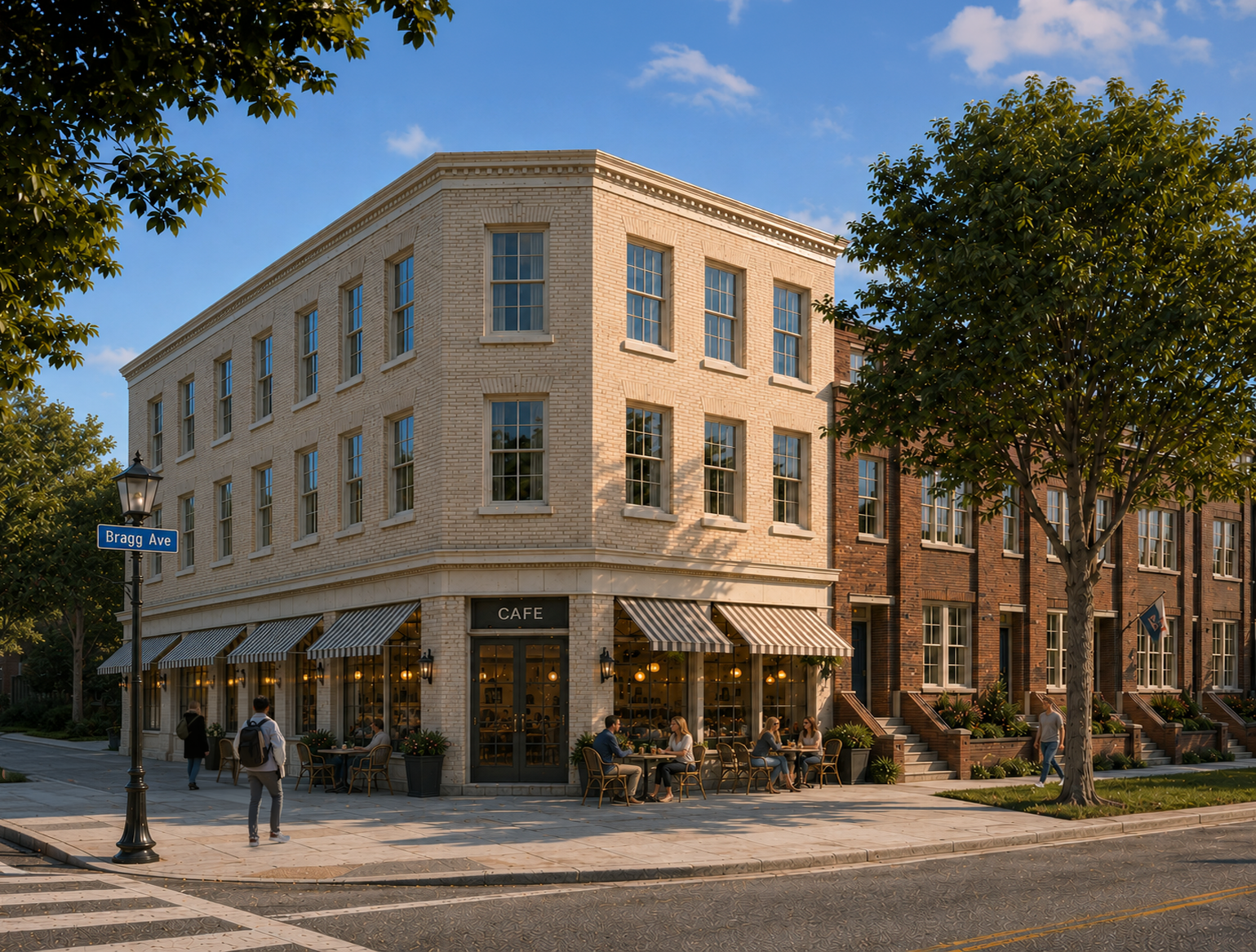 The Corner — Bragg Ave and Sanders Street