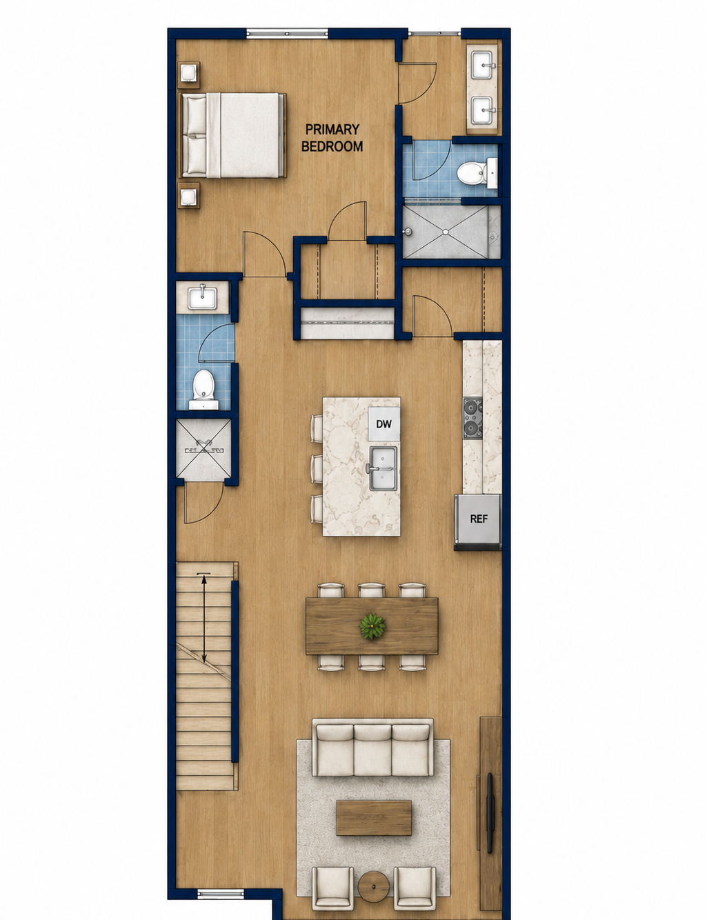 Main level floor plan
