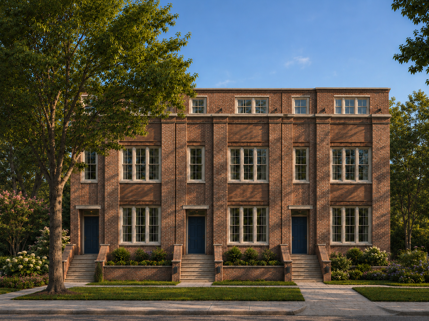 Bragg Brownstones exterior — Sanders Street